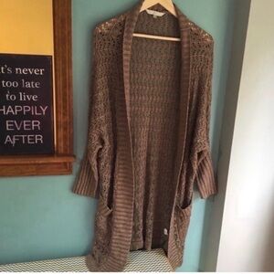 Sean John Long Cardigan Sweater Medium